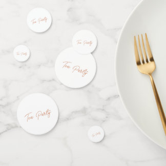 お茶パーティーの女の子の誕生日かわいい コンフェッティ