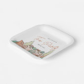 お茶パーティーの女の子の誕生日かわいい ペーパープレート (傾斜あり)