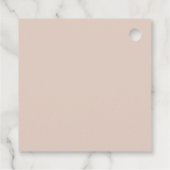 お茶パーティーエレガントベビーシャワー フェイバータグ (裏面)