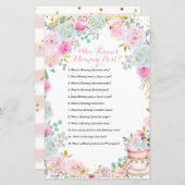 お茶パーティーパステルフローラ誰がママを知最高のる (正面/裏面)