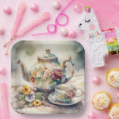 お茶パーティー ペーパープレート (パーティー)