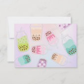 お茶ボバ茶の誕生日をパーしよう サンキューカード (裏面)