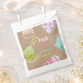 お茶ボバ茶の誕生日をパーしよう フェイバーバッグ (クリップ留めされた状態)