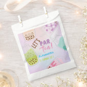 お茶ボバ茶の誕生日をパーしよう フェイバーバッグ (クリップ留めされた状態)