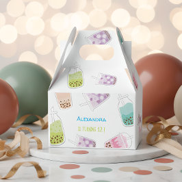 お茶ボバ茶の誕生日をパーしよう フェイバーボックス