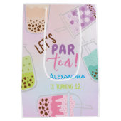 お茶ボバ茶の誕生日をパーしよう ミディアムペーパーバッグ (裏面)