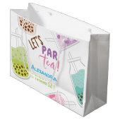 お茶ボバ茶の誕生日をパーしよう ラージペーパーバッグ (正面アングル)