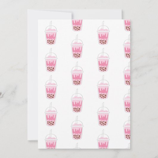 お茶ボバ茶の誕生日をパーしよう 招待状 (裏面)