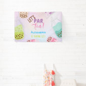 お茶ボバ茶の誕生日をパーしよう 横断幕 (インサイチュ)