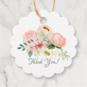 お茶モダン赤ちゃんシャワーお願いギフトラベル フェイバータグ (裏面)