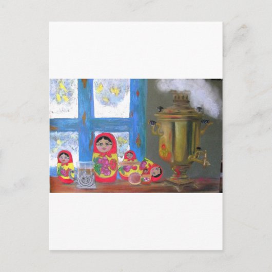 お茶ロシアの時間 ポストカード (正面)