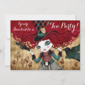 お茶会のカスタムの招待状 招待状 (正面)