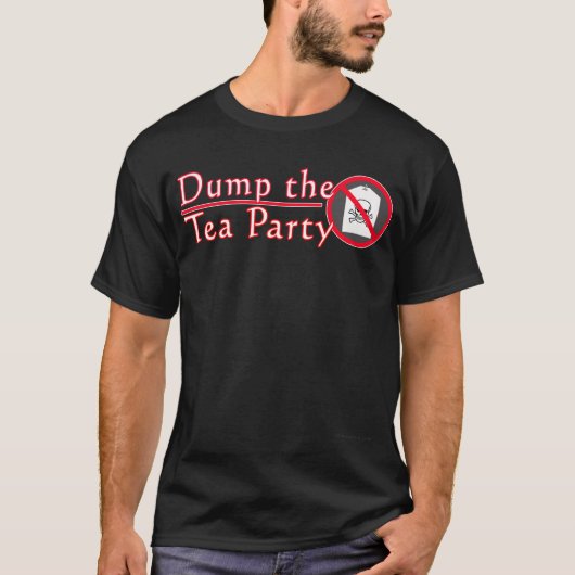 お茶会のワイシャツを投げ出して下さい Tシャツ (正面)