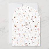 お茶会の招待状 アーチ フラワーデザイン 誕生日 招待状 (裏面)