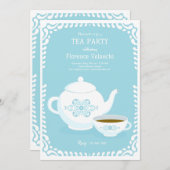 お茶会の招待状 招待状 (正面/裏面)