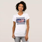 お茶会の明白な女性のTシャツ Tシャツ (正面フル)