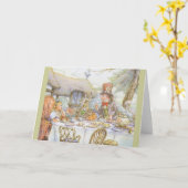 お茶会の時間 カード (黄色い花)