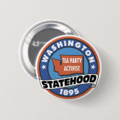 お茶会の活動家 缶バッジ (正面&裏面)