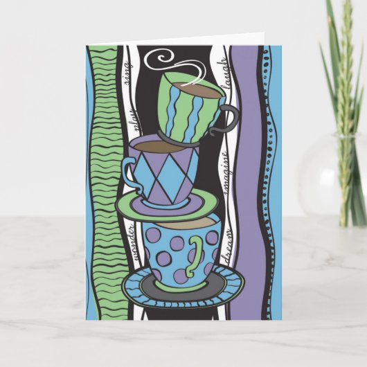 お茶会の空白のなカード カード (正面)