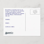 お茶会の郵便はがき インビテーションポストカード (裏面)