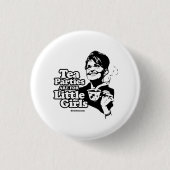 お茶会は小さな女の子のためです 缶バッジ (正面)