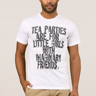 お茶会は小さな女の子のためです Tシャツ