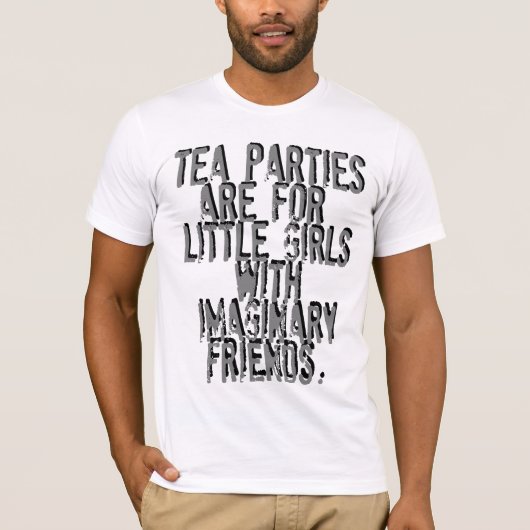 お茶会は小さな女の子のためです Tシャツ (正面)
