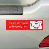 お茶会は行きます! バンパーステッカー (車上)