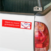 お茶会は行きます! バンパーステッカー (トラック上)