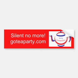 お茶会は行きます! バンパーステッカー