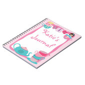 お茶会ジャーナル-ノート ノートブック (左側)