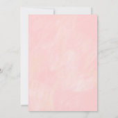 お茶会パーティー　ガール　ピンク　ゴールド　2歳の誕生日 招待状 (裏面)