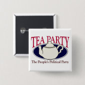 お茶会税日ボタン 缶バッジ (正面&裏面)