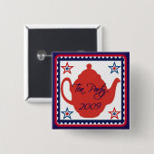 お茶会2009の政治ボタン 缶バッジ (正面&裏面)