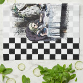 お茶会2 キッチンタオル (折り畳み)