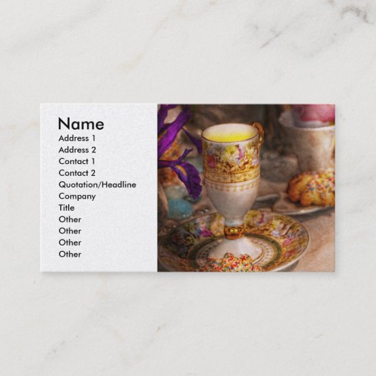 お茶会-お茶会の魔法 名刺 (正面)