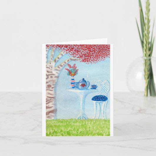 お茶会 カード (正面)