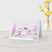 お茶会 カード (黄色い花)