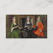 お茶会(キャンバスの油) 名刺 (裏面)