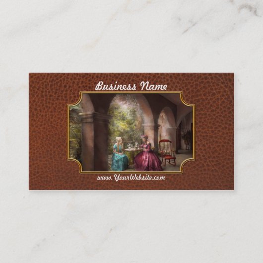 お茶会-祖母1936年と茶を共有すること 名刺 (正面)