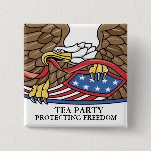 お茶会 缶バッジ (正面)