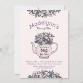 お茶会　２さいの誕生日パーティー 招待状 (正面)