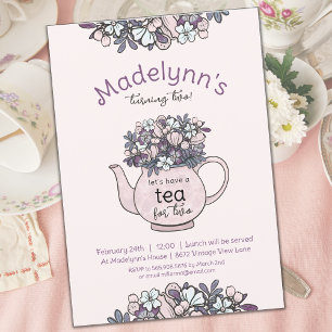 お茶会　２さいの誕生日パーティー 招待状