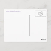 お茶保の葉書を持って静か ポストカード (裏面)