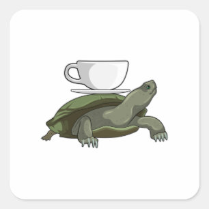 お茶入りの亀 スクエアシール