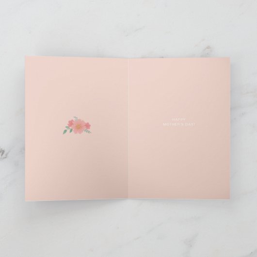 お茶好きなママのための母の日の紅茶セットデザイン カード (内部)