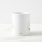 お茶好きのためのグリーンマグカップ 朝のご挨拶 コーヒーマグカップ (中央)