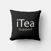 お茶好きのためのダッドジョーク iTea サポート - 笑える クッション (正面)