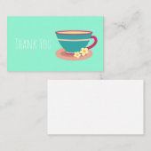 お茶好きのカモミレ感謝していテア ノートカード (正面/裏面)