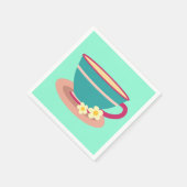 お茶好きのレモンティー スタンダードカクテルナプキン (角)